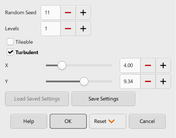 Difference Cloud filter GUI