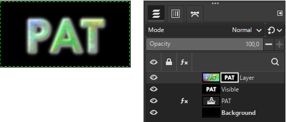 GIMP layer mask example