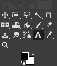 GIMP text tool